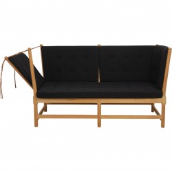 Børge Mogensen Tremmesofa i eg og sort Hallingdal