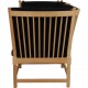 Børge Mogensen Spoke-back sofa in oak and black Hallingdal