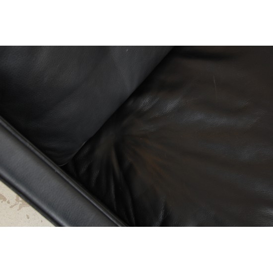 Børge Mogensen 2208 2.pers sofa in original black leather