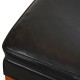 Børge Mogensen 2202 footstool in black leather 2