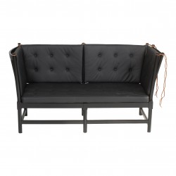 Børge Mogensen Black-lacquered Spoke-Back sofa