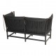 Børge Mogensen Black-lacquered Spoke-Back sofa