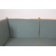 Børge Mogensen Spoke-back sofa with green fabric cushions