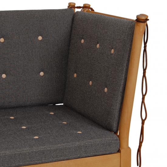 Børge Mogensen Spoke-back sofa in grey hallingdal fabric