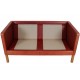 Børge Mogensen 2-personers 2332 sofa i indian red anilin læder
