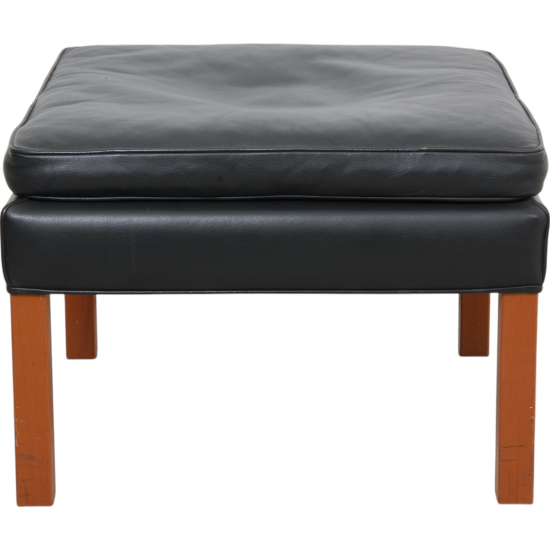 Børge Mogensen 2202 Stool in black leather