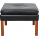 Børge Mogensen 2202 Stool in black leather