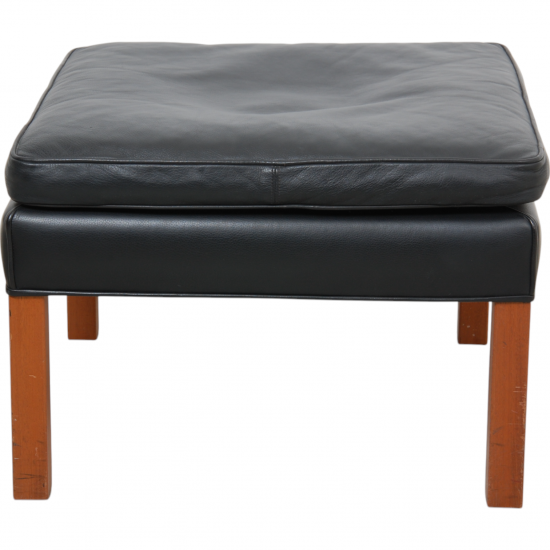 Børge Mogensen 2202 Stool in black leather