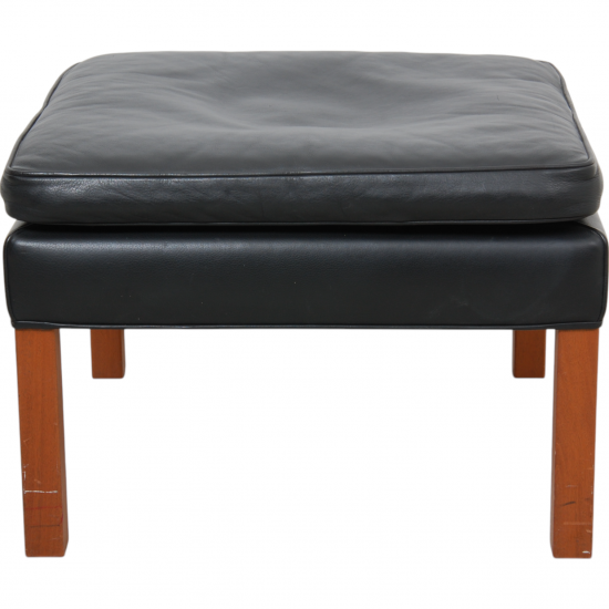Børge Mogensen 2202 Stool in black leather