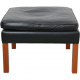 Børge Mogensen 2202 Stool in black leather