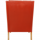 Børge Mogensen 2204 Wingchair in red leather