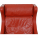 Børge Mogensen 2204 Wingchair in red leather