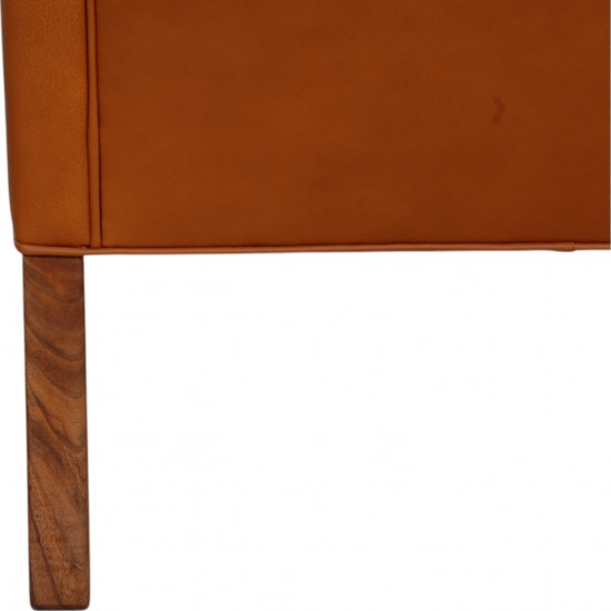 Børge Mogensen 2207 lounge chair in walnut anilin leather