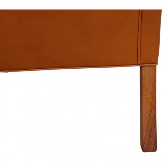 Børge Mogensen 2207 lounge chair in walnut anilin leather