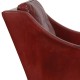 Børge Mogensen 2207 lounge chair in indian red anilin leather