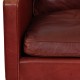 Børge Mogensen 2207 Lounge chair in indian red anilin leather