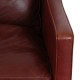 Børge Mogensen 2207 Lounge chair in indian red anilin leather