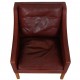 Børge Mogensen 2207 Lounge chair in indian red anilin leather