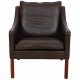 Børge Mogensen 2207 loungechair in brown leather