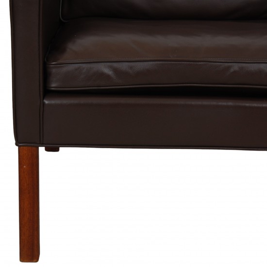 Børge Mogensen 2207 loungechair in brown leather