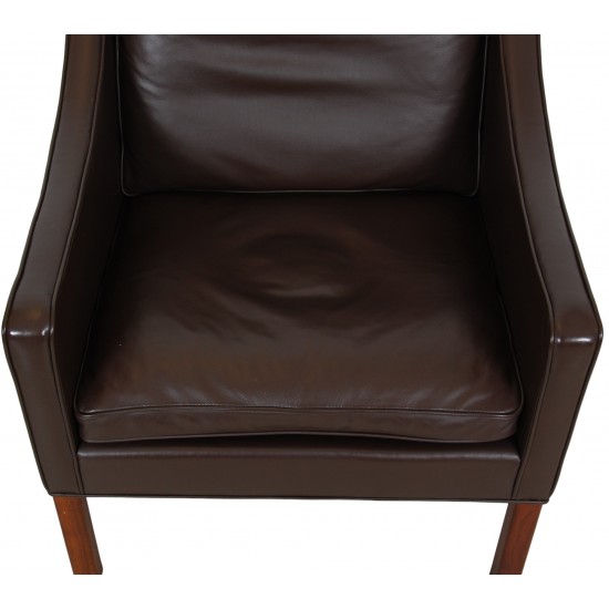 Børge Mogensen 2207 lænestol i brun læder