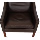 Børge Mogensen 2207 loungechair in brown leather