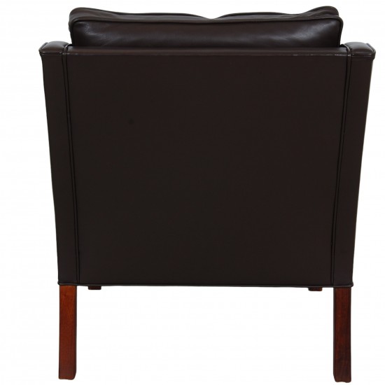 Børge Mogensen 2207 lænestol i brun læder