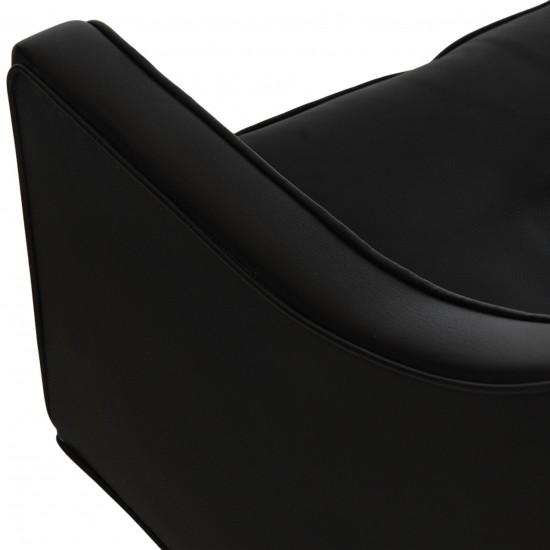 Børge Mogensen 2207 lounge chair in black leather