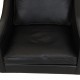 Børge Mogensen 2207 lounge chair in black leather