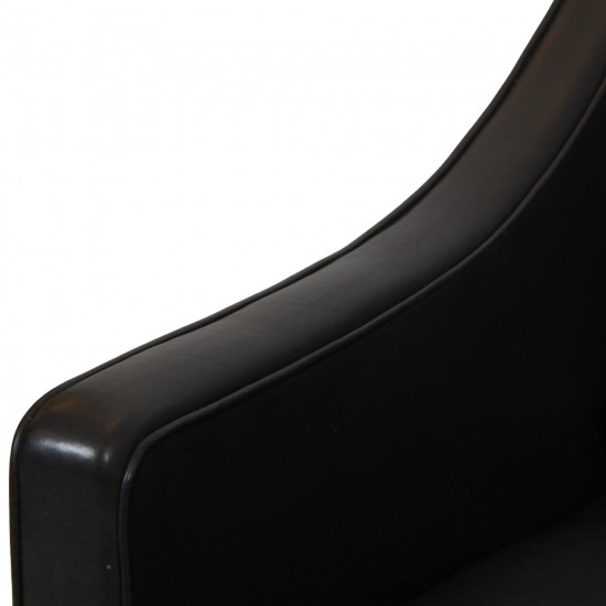 Børge Mogensen 2207 lounge chair in black leather