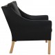 Børge Mogensen 2207 lounge chair in black leather