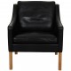 Børge Mogensen Lounge chair model 2207 in black leather