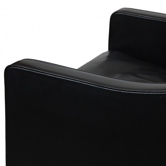 Børge Mogensen Lounge chair model 2207 in black leather