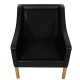 Børge Mogensen Lounge chair model 2207 in black leather