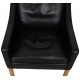 Børge Mogensen Lounge chair model 2207 in black leather