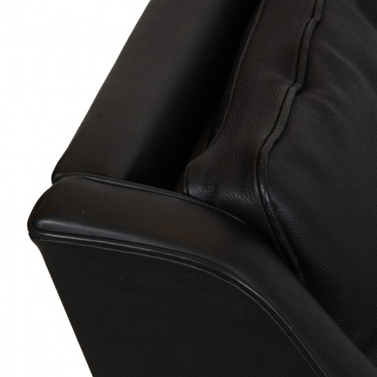 Børge Mogensen 2.seater sofa 2208 in black leather