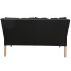 Børge Mogensen 2.seater sofa 2208 in black leather