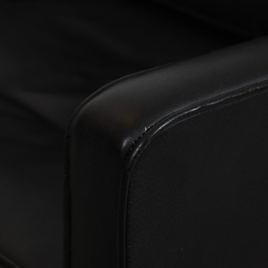 Børge Mogensen 2.seater sofa 2208 in black leather