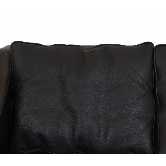 Børge Mogensen 2.seater sofa 2208 in black leather