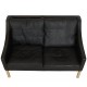 Børge Mogensen 2.seater sofa 2208 in black leather