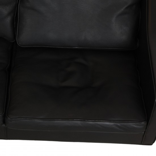 Børge Mogensen 2.seater sofa 2208 in black leather