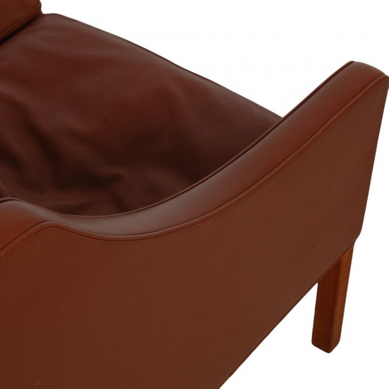 Børge Mogensen 2.seater 2208 sofa in brown leather