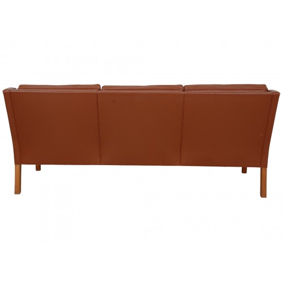 Børge Mogensen 3.seater 2209 sofa in brown leather