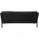 Børge Mogensen 2209 3.personers sofa i sort læder