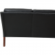 Børge Mogensen 2209 3.personers sofa i sort læder