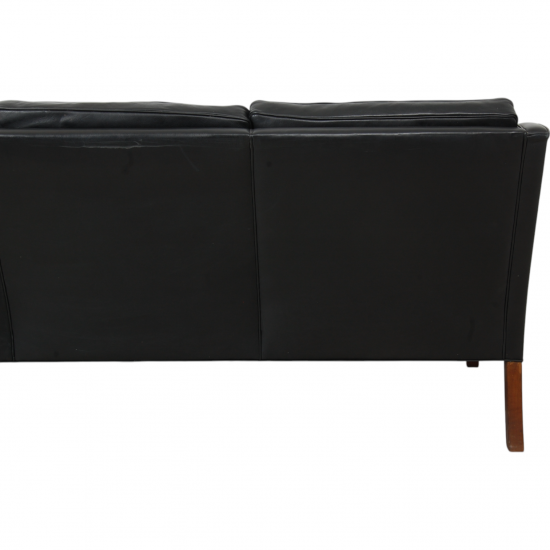 Børge Mogensen 2209 3.personers sofa i sort læder