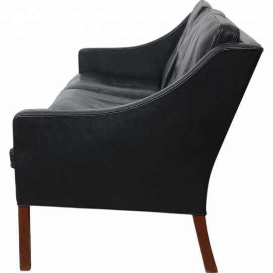 Børge Mogensen 2209 3.personers sofa i sort læder