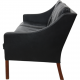 Børge Mogensen 2209 3.personers sofa i sort læder