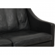 Børge Mogensen 2209 3.personers sofa i sort læder