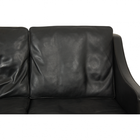 Børge Mogensen 2209 3.personers sofa i sort læder